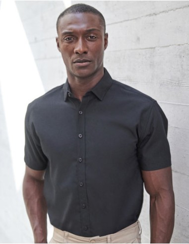 HEN-H588-Mens Short Sleeved Cotton Feel Coolplus® Shirt
